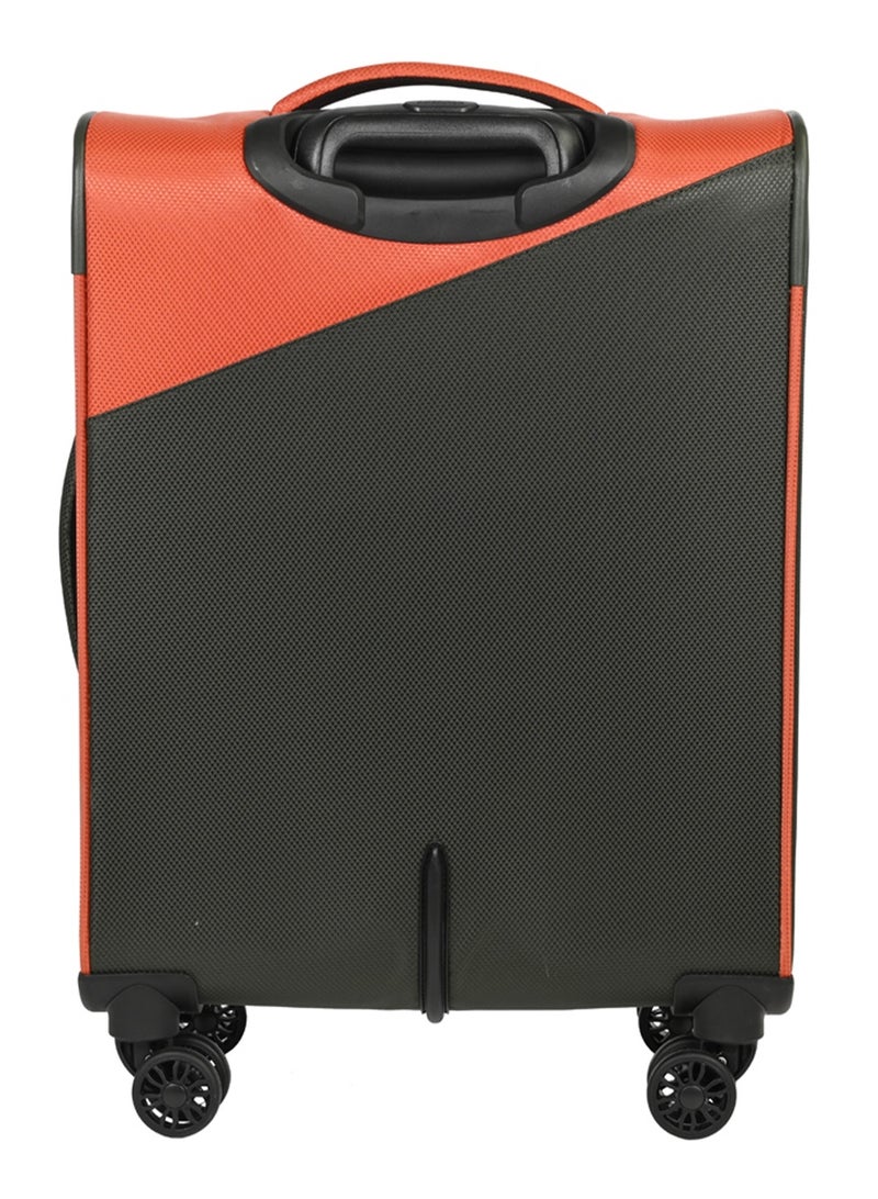 امريكان توريستر حقيبة سفر داشواي مقاس كابينة ٥٨ سم ٤ عجلات بوليستر برتقاليرمادي مع قفل  وقابل للتوسيع - Image 4